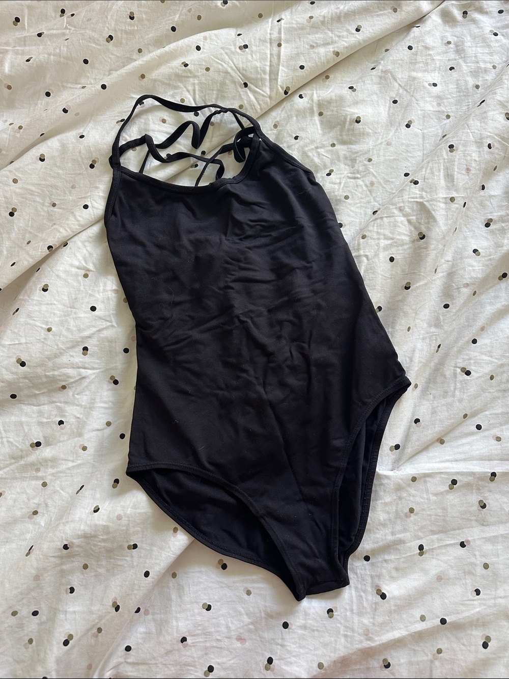 Black Strappy Leotard